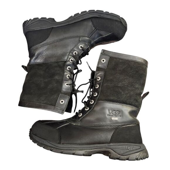 UGG‎ Butte #5521 waterproof cuffable shaft vibram soles leather boots Sz 10 - Picture 1 of 12